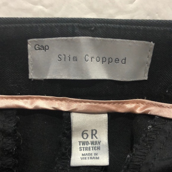 Gap slim crop black pants size 6 - Picture 7 of 8